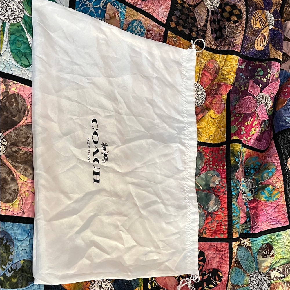 Coach Ivory Dust Bag with Logo